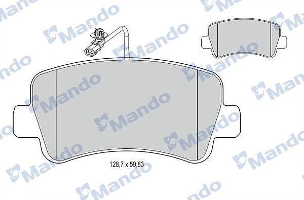 Arka Fren Balatasi Master 3 Movano B 2.3CDTI 07 / 10> Tek Teker | MANDO MBF015044 | OEM 93167662