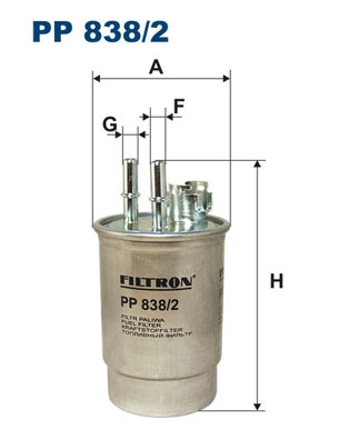 Mazot Filtresi Mondeo III 2,0TDCI 16V 90PS / 115PS 00>02 | FILTRON PP 838/2 | OEM XS4Q 9155 CC