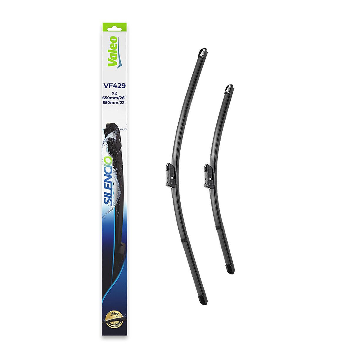 Silecek Supurgesi Flat Blade (X2) 650 / 550MM Jumper Ducato Boxer | VALEO 574392 | OEM 1340685080 1340685080 1340686080 1608533480 1340686080 1608533480