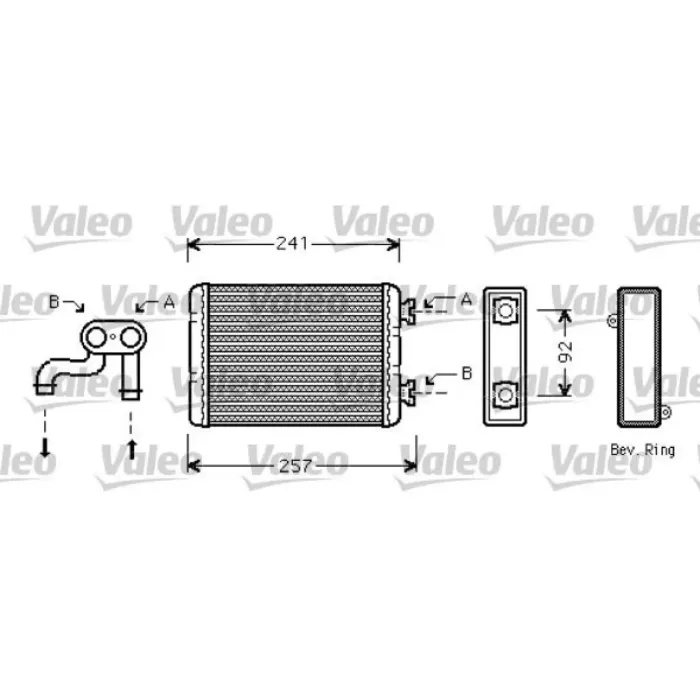 Kalorifer Radyatoru (Klima Compact) Bmw E36 | VALEO 812360 | OEM 64118373786