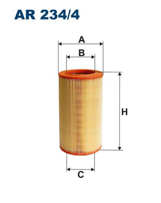 Hava Filtresi Bravo 2 1.4 T-Jet 1.6 2.0 Mjet 08>14 Lancia Delta 3 1.4 1.6 2.0 Mjet 08>14 | FILTRON AR 234/4 | OEM 51874053