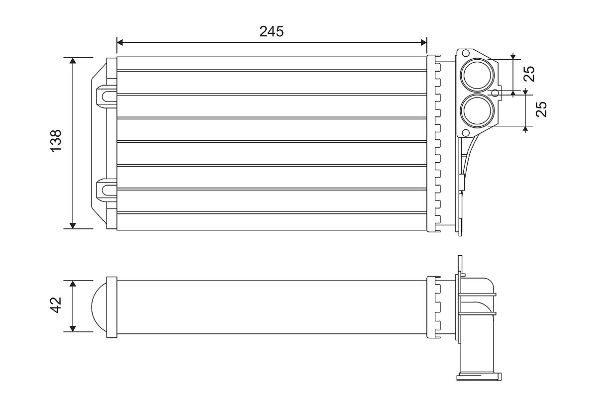 Kalorifer Radyatoru Xsara Picasso P206 | VALEO 812221 | OEM 6448G3