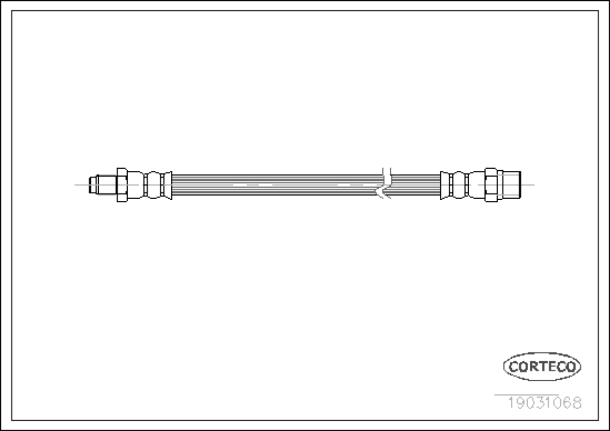 Fren Hortumu Vw Arka T4 | OEM 7D0611775C