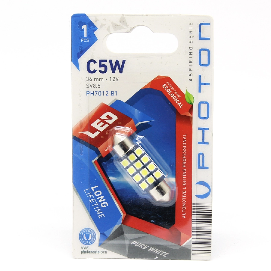 Ampul C5W 12V CANBUS 12LEDLİ 36mm Sofit LED (Tekli Blister) | OEM PH7012B1
