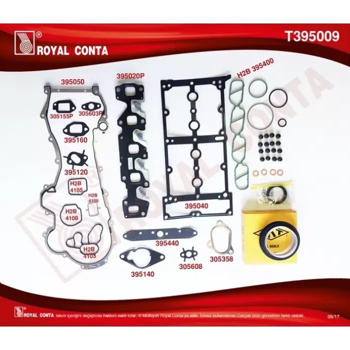 Motor Takim Contasi (Alt / Ust Full) Skt Keceli S,K,C Haric Doblo Palio Albea Punto Linea Fiorino 1,3 Multijet 16V 1,3JTD 16V Astra H Corsa C / D Z1,3DTJ (1,3CDTI 16V) Suzuki Ignes Swift Wagon R+Z13DT (1,3DDIS 16V) Bipper Nemo 1,3HDI 16V | ROYAL