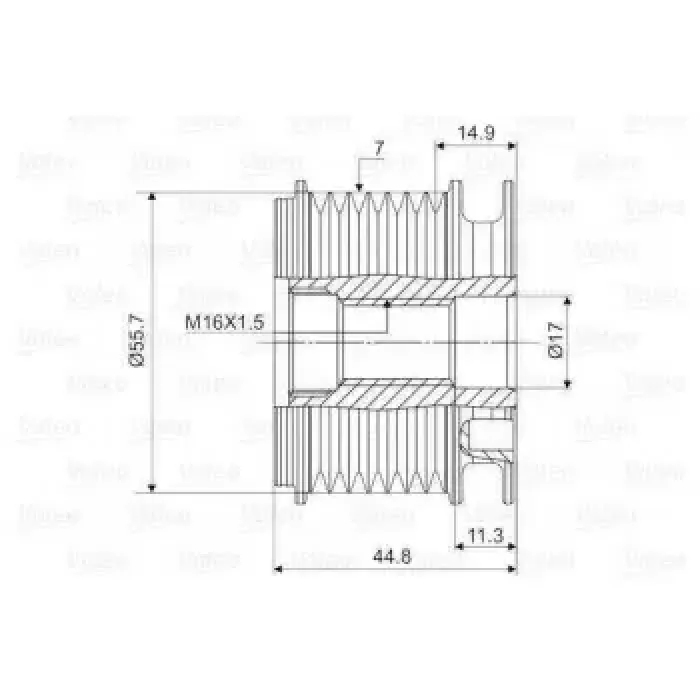 Alternator Kasnagi W203 02>07 CL203 02>08 C209 02>09 R171 04>11 Viano W639 10> Sprinter 08> | VALEO 588060 | OEM A2711550016