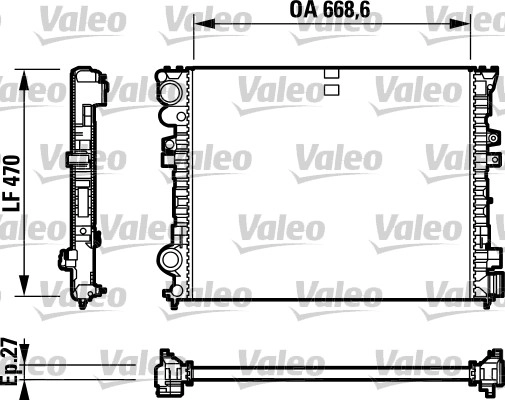 Motor Su Radyatoru Jumpy Scudo Evasion DW8 Klimali Jumpy Scudo Evasion DW10 (2,0HDI 8V) | VALEO 732692