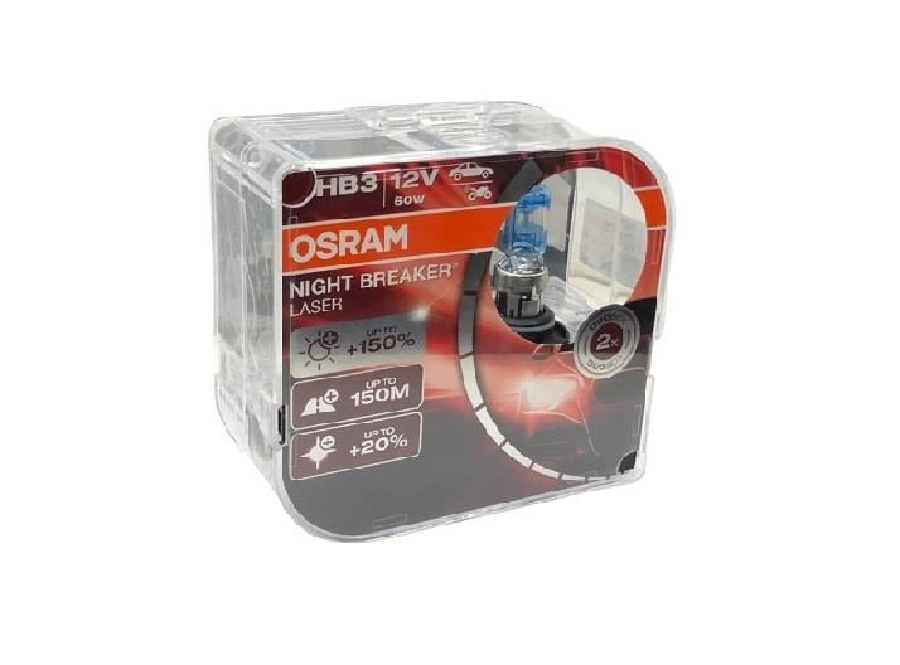 Ampul (2Lİ) 12V HB3 65W Nıght Breaker Laser %150 Güçlü %20 Beyaz Işık | OEM 9005NL-2HB