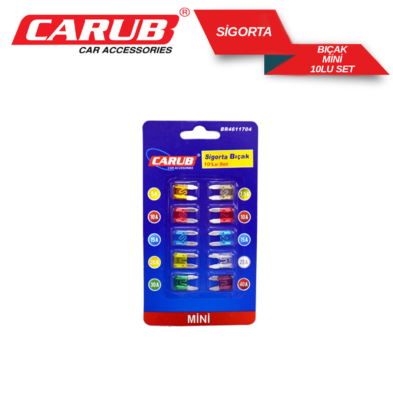 Carub Mini Bıçak Sigorta Seti