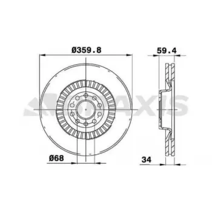 On Fren Disk Aynasi Audi A8 3.7I 4.2FSI | BRAXIS AD1022 | OEM 4E0615301A 4E0615301A 4E0615301G 4E0615301P 4E0615301G 4E0615301P