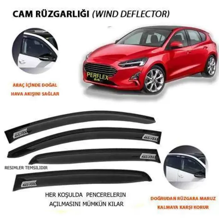 Cam Ruzgarligi Mugen Tip 6 Parça Focus 3 Dynamic 11-18 | PERFLEX PD6-FD08