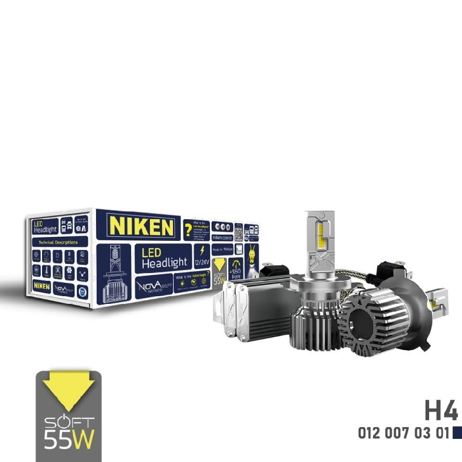 LED Xenon Nova Soft Serisi H4 (55W) | OEM 0120070301