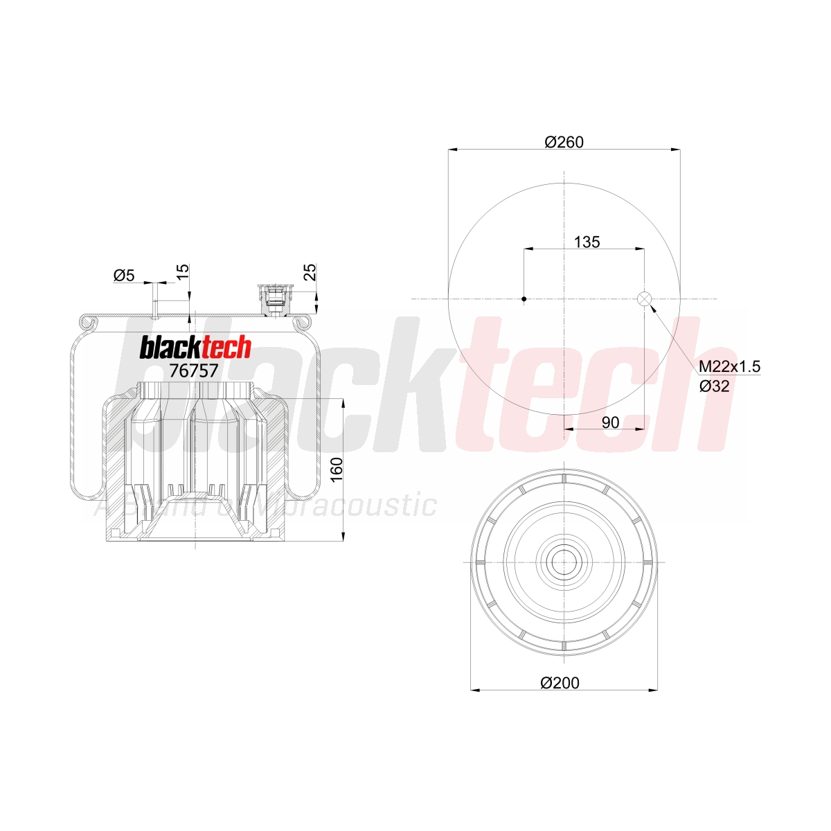 Körük Komple Plastik Pistonlu (6122NP46) | OEM A9603200057