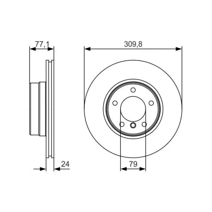 Fren Diski On Havali Bmw E60 04>10 | BOSCH 0986479S29 | OEM 34116764021 34116764021 34116864059 34116864059