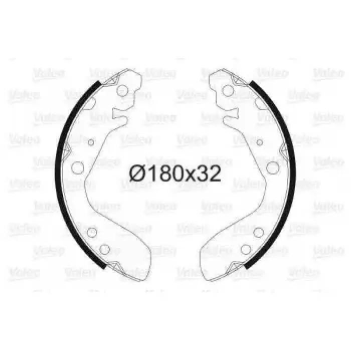 Arka Fren Balatasi Pabuc Honda Jazz II 02-08 | VALEO 564088 | OEM 43053SAAE50 43053SAAE50 43154SAA004 43154SAA004