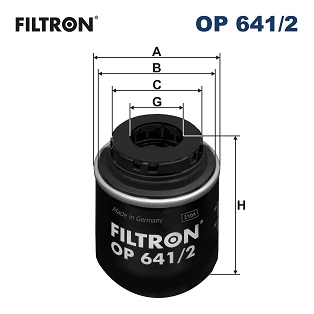 Yag Filtresi Golf V VI Polo Jetta III Passat 1.2 TFSI 1.2 TSI 1.4TSI | FILTRON OP 641/2 | OEM 03C115561D 03C115561D 03C115561H 03C115561H