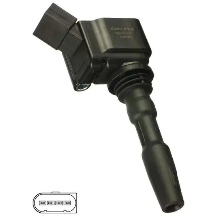 Atesleme Bobini A1 A3 Q3 Caddy CC Golf VII Jetta Passat Tiguan Alhambra Ibiza Leon Toledo Octavia Rapid Superb Yeti | DELPHI GN10631-12B1 | OEM 04C905110A 04C905110A 04C905110B 04C905110D 04E905110K 04C905110B 04C905110D 04E905110K