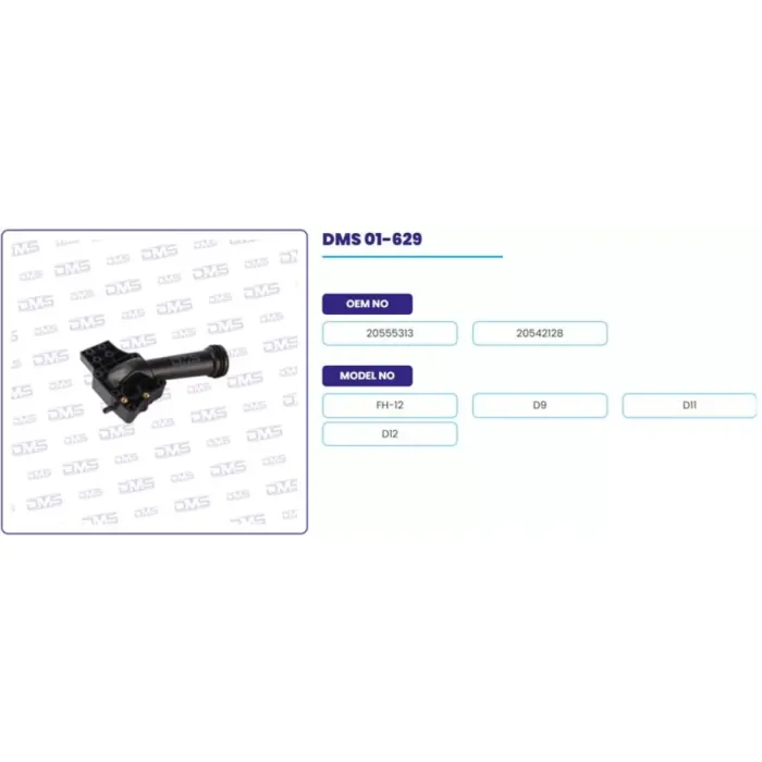 Devirdaim Ara Borusu (Contali) Volvo FM9 01>05 / Renault C-K-T Seri 13> Kerax-Premium Dxi 00> 430 440 450-460 05> Magnum Dxi 440-480 04>06 500 06> | DEMOSAN 01-629 | OEM 20555313