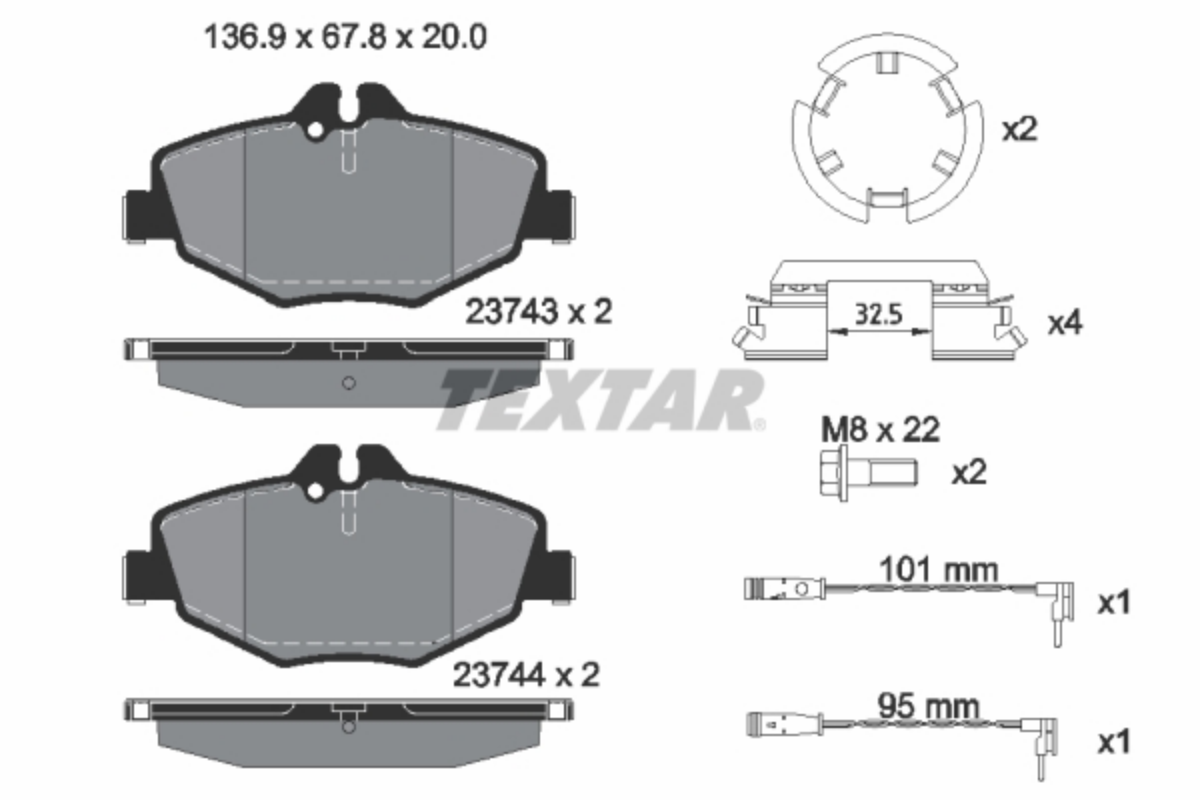 Fren Balatasi 211 Ön | OEM 0034206520
