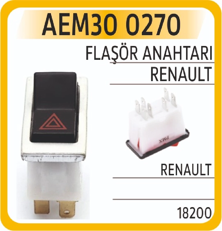 Anahtar Flaşör - Renault 12 | OEM AEM300270