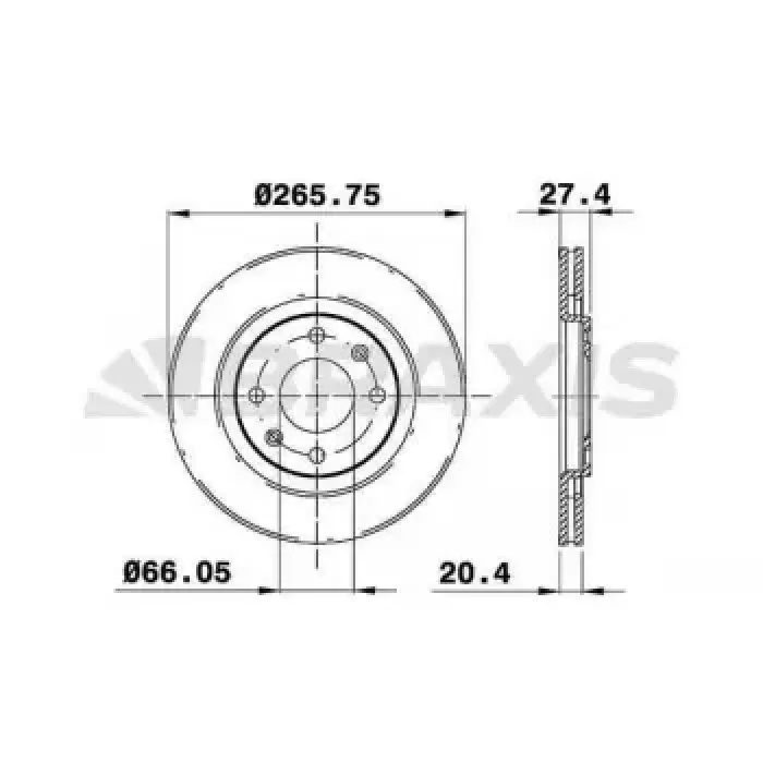 On Fren Disk Aynasi (Hava Sogutmali) Partner Berlingo < 03 1,4I 1,8D 1,9D P306 Xsara Zx Bx Xantia Xsara Picasso 2,0I 2,0 Gti TU5JP4 | BRAXIS AE0019 | OEM 4249.F0 4249.F0 4246.W6 4246.W6