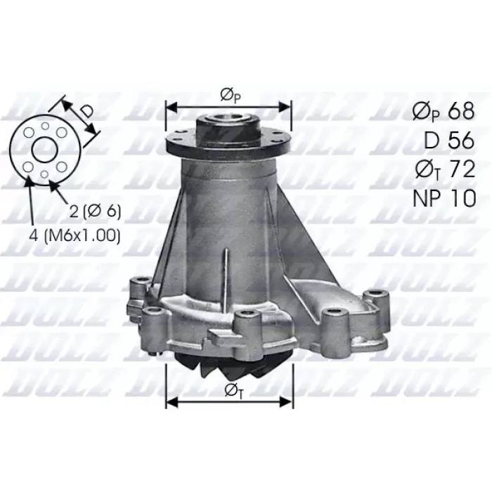 Devirdaim Pompasi (OM602, OM603, OM605, OM606) W202 95>00 W210 97>99 W124 88>93 W140 93>98 | DOLZ M276 | OEM A6052000820