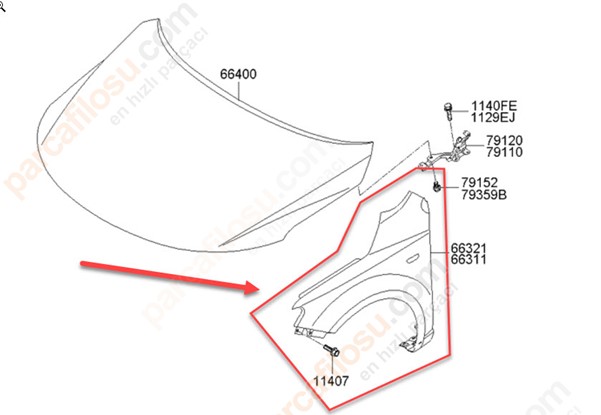 Camurluk On Sag Sac Sinyal Deliksiz Cerato 2009> | GORDON 99C92R | OEM 663211M040 663211M040 663211M050 663211M050