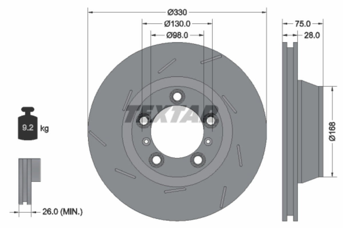 Fren Diski Sol Arka Porsche Panamera | OEM 298615601A