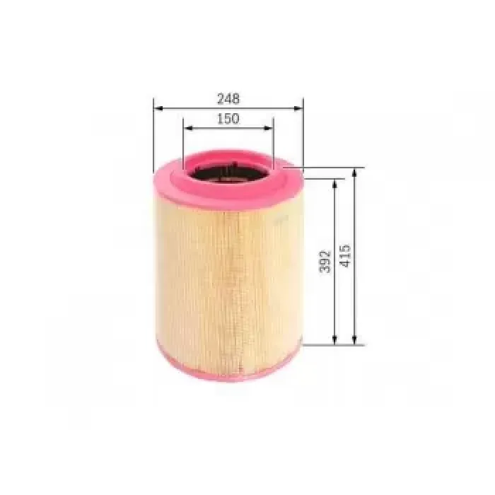 Hava Filtresi - Iveco / Eurocargo 120/130/140/150/160 00>15 | BOSCH F026400075 | OEM 42553257