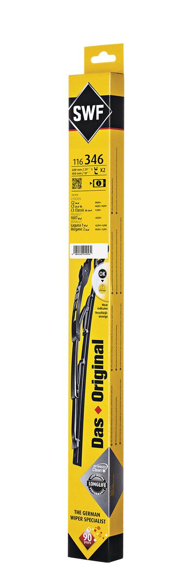 Silecek Supurgesi 600 / 450MM C2 C3 (Swf) | VALEO 116346 | OEM 6426NF 6426NF 6426NH 6426NH