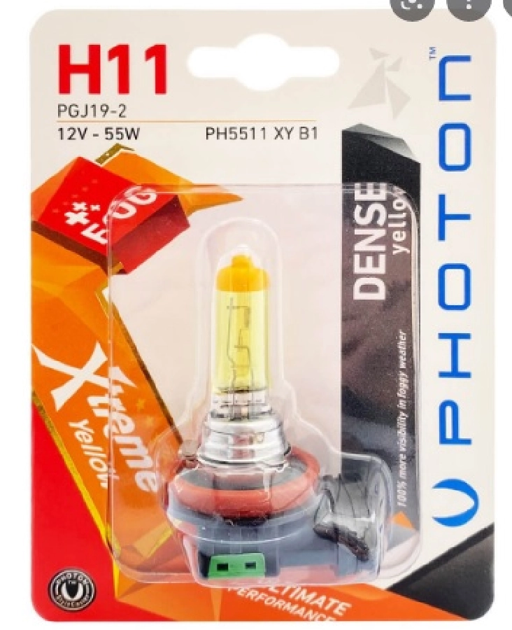Ampul H11 12V 55W Xtreme Yellow (Tekli Blister) | OEM PH5511XYB1