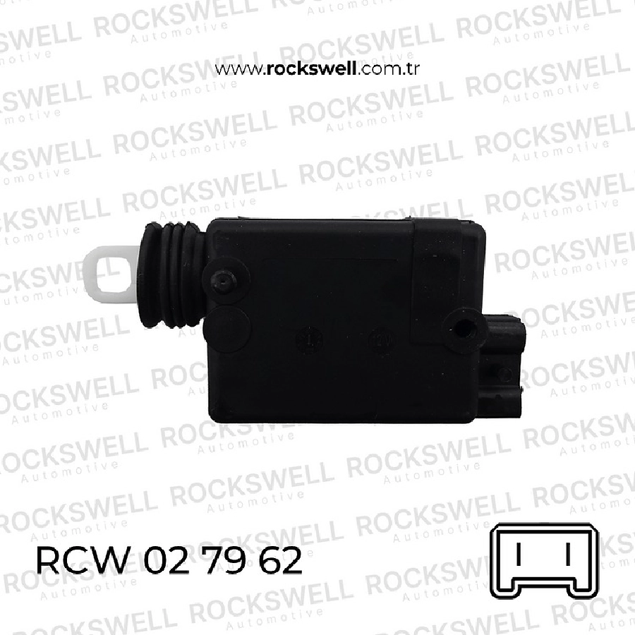 Renault Merkezi Kapı Kilit Motoru (Derin Siyah Renkli Gövde) Renault 9 - 19 - 21 Kangoo - Clio 77 | OEM RCW027962