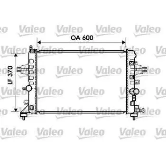 Motor Su Radyatoru Brazing Z16XE Z16XEP Z16XER A16XER Astra H Zafira B | VALEO 734382 | OEM 1300266