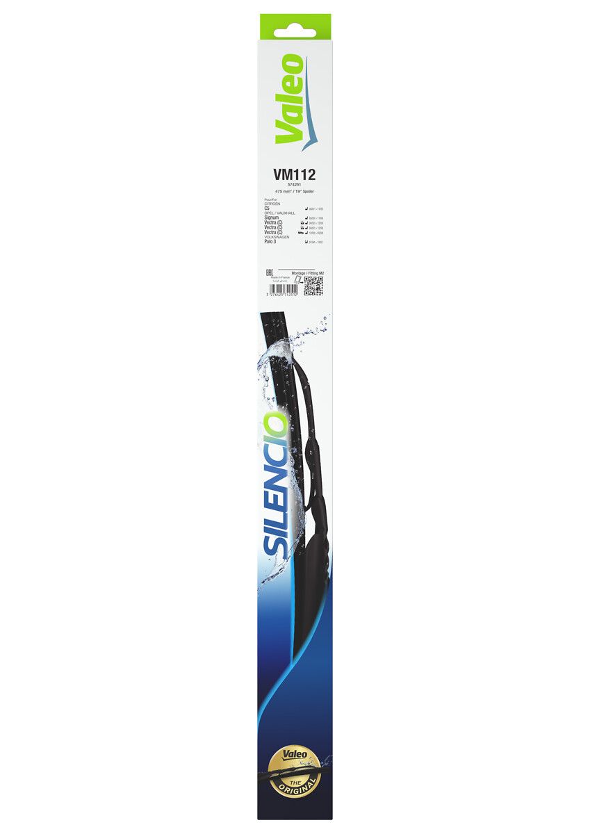 Valeo Silencio VM112 (X1) / (475 MM) Vw Polo III (St) | VALEO 574251 | OEM SILVM112 VOL_574251_BEG