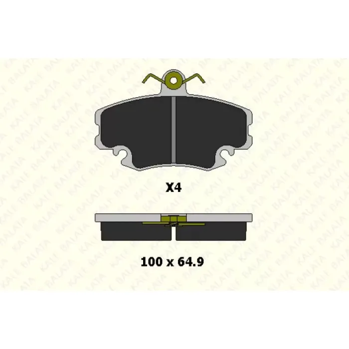 On Fren Balatasi Dacia Logan 06>12 Renault R9-11-19-21 Symbol 2 08> Clio 1 98>03 Megane 1 96>03 1.2 1.4 1.5DCI 1.6 1.9D | KALE B 21404 182 04 ANS | OEM 6001547619