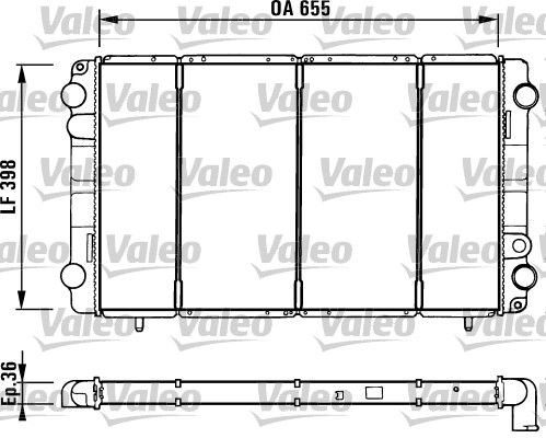 Radyator Trafic 2,4 D | VALEO 730944 | OEM 4401893 4401893893 7700741216