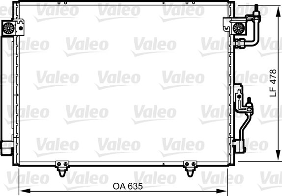 Klima Radyatoru Mitsubishi Pajero 00>06 | VALEO 817790 | OEM MN123332 MR513110