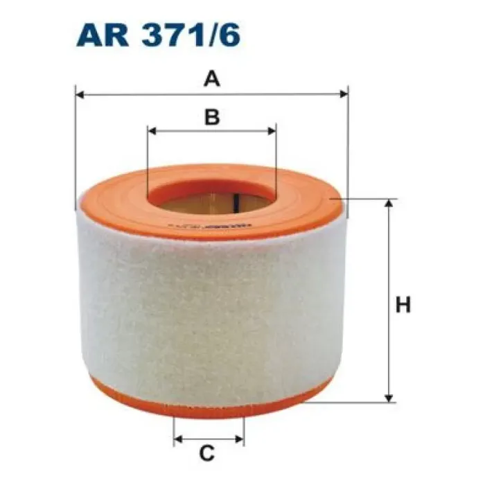 Hava Filtresi A6 2,0 Hibrit 2,0TDI / 2,0TFSI 11> | FILTRON AR 371/6 | OEM 4G0133843H 4G0133843K