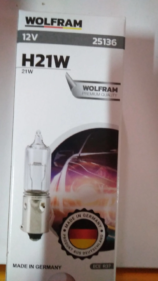 Ampul 12V H21 21W BAY9s Civalı Mercekli | OEM 25136