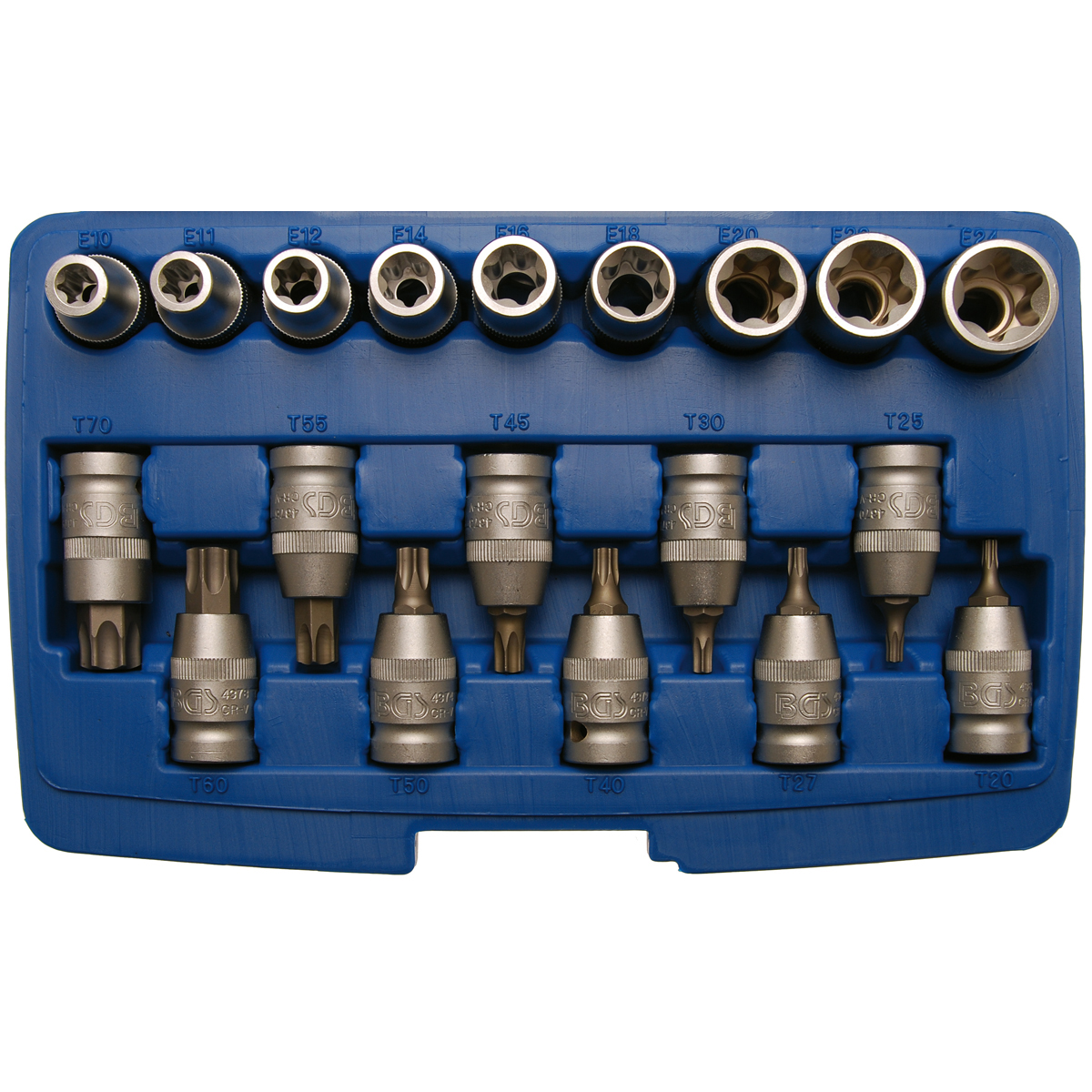 Lokma Set Torx 1, 2 -19 Parça (T20-T70, E10-24)