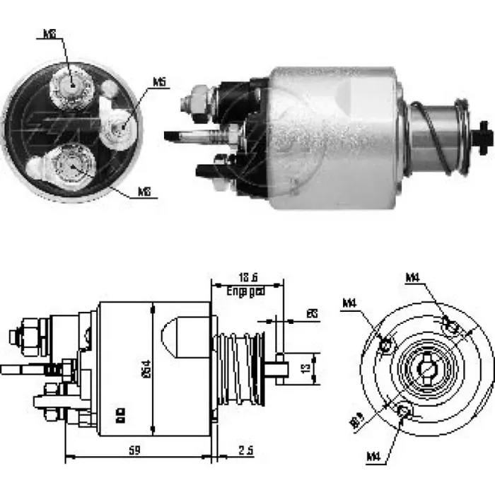 Mars Otomatigi 12V Renault Clio 3 Megane 3 Fluence Nissan Cube Cubistar Micra Note Qashqai Juke 1,5DSI 03> | ZM 5494 | OEM 82006242588 8200624258B 820083647