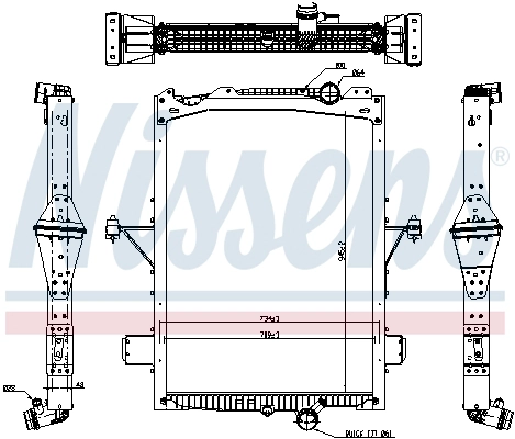 Motor Su Radyatoru Volvo Versiyon 4 Fm / Fmx | NISSENS 65624 | OEM 21649619 85020561