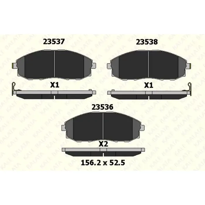On Fren Balatasi Hyundai Starex 2.5 97-02 | KALE B 23536 155 05 ANS | OEM 581014AA80 581014AA60