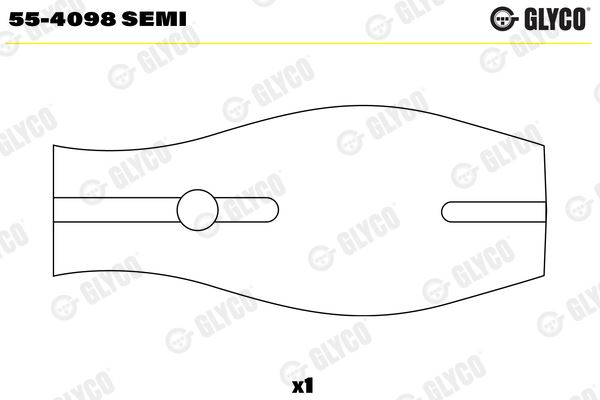 Pi̇ston Kol Burcu 52 Mm Konik MAN TGX TGS D2066 07> TGA 18.430 D2066 04> Tek Adet | GLYCO 55-4532SEMI | OEM 51024051046 51024006024