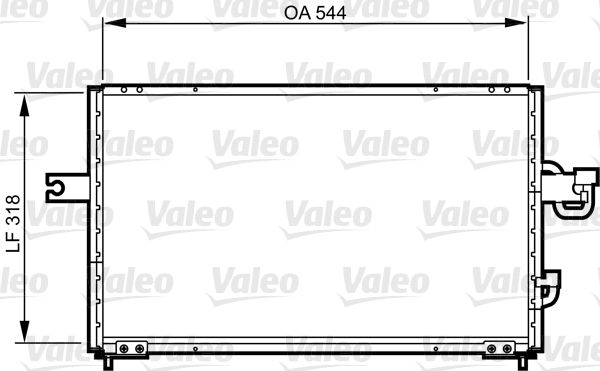 Kondenser Hyundai Accent | VALEO 814255 | OEM 9760622010 9760622050