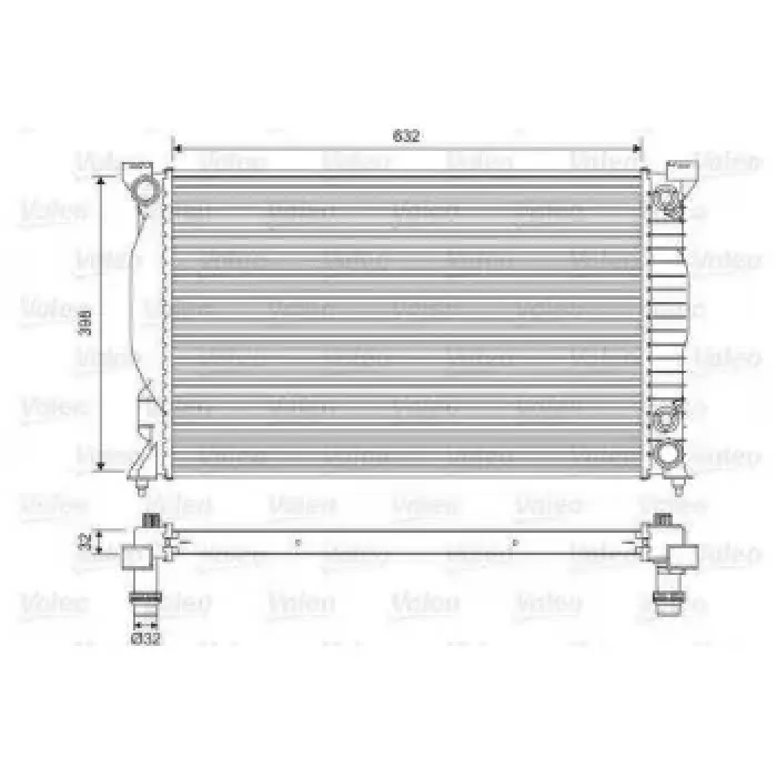 Motor Su Radyatoru A4 00>04 | VALEO 735093 | OEM 8E0121251P