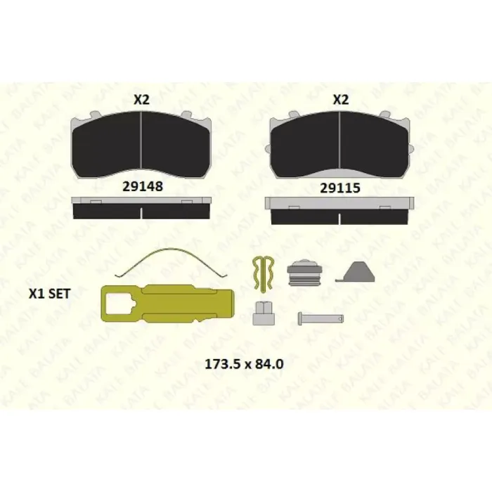 On Fren Balatasi Otokar Sultan 140S Comfort | KALE B 29148 340 05 | OEM 0004211010 0004211210 0014210510