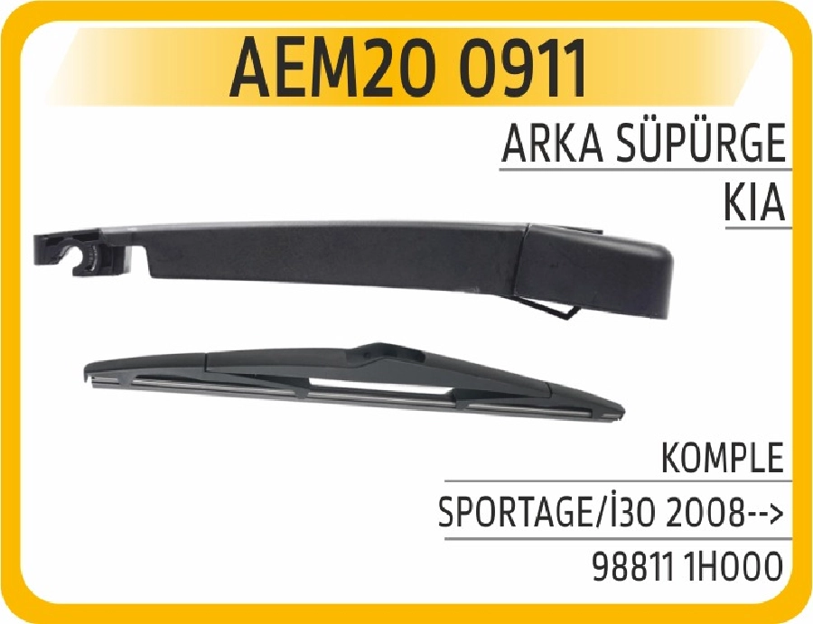 Silgi Paleti Arka + Kol Sportage, İ30 2008 ve sonrası 98811-1H000 | OEM AEM200911