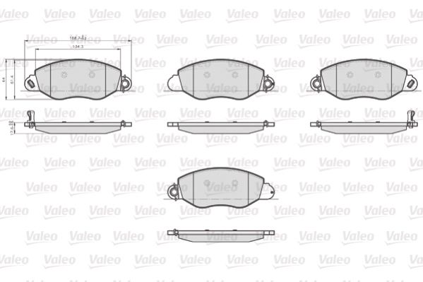 On Fren Balatasi Transit V184 00>06 (Onden Ceker) | VALEO 873577 | OEM 1144288
