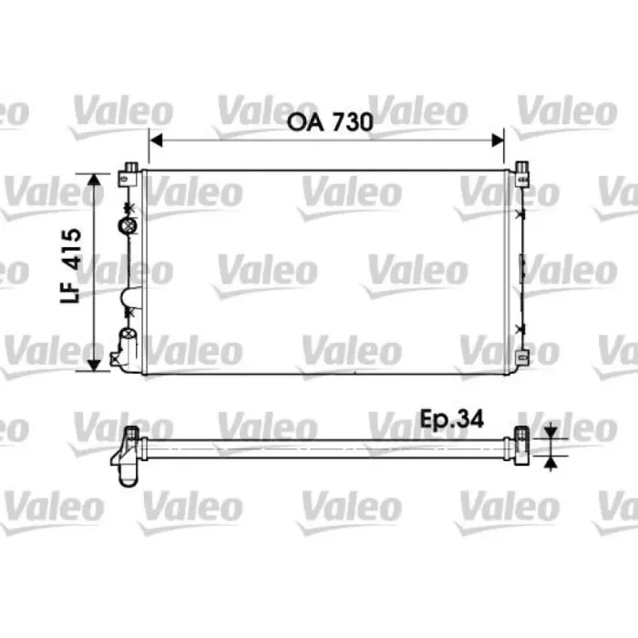 Motor Radyator Master II 2,5 DCI Movano 2,5 01> | VALEO 732918 | OEM 7701057119 7701057119 4414972 4414972